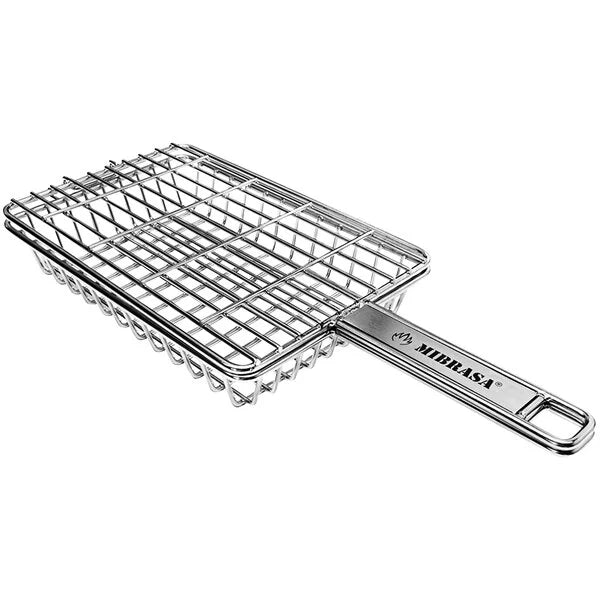 Stainless Steel Wire Classic Double Grill Basket -- 0.8" Height