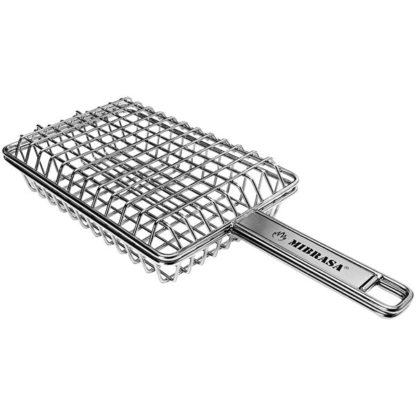 Stainless Steel Wire Classic Double Grill Basket -- 1.6" Height