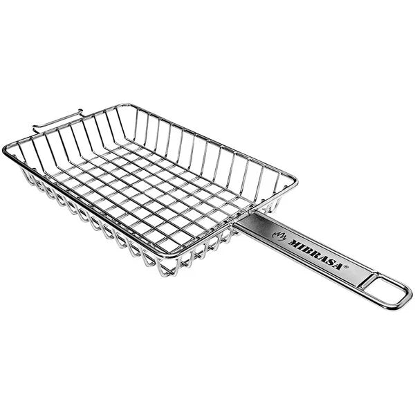 Stainless Steel Wire Single Classic Grill Basket -- 1.6" Height