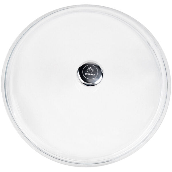 Round Glass Casserole Dish Lid -- 9.4" Diameter