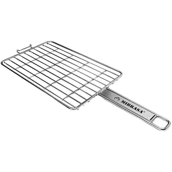 Stainless Steel Wire Single Classic Grill Basket -- Flat