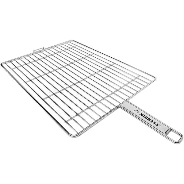Stainless Steel Wire Single Grill Basket -- Flat